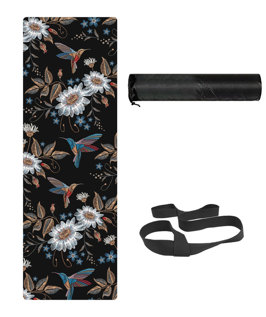 Yoga Mat Premium Printing Non Slip Exercise & Fitness Mat for All Types of Yoga, Pilates & Floor Workouts (72" X 24" X 6Mm Thick)