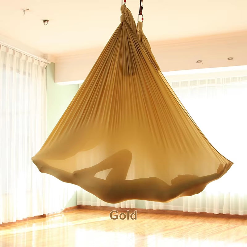 20 Color Aerial Yoga Hammock 4/5/6/7*2.8M Yoga Flying Swing for Anti-Gravity Yoga Inversions Yoga Sling