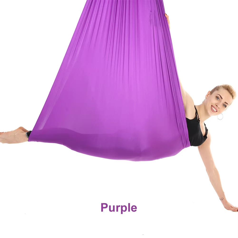 20 Color Aerial Yoga Hammock 4/5/6/7*2.8M Yoga Flying Swing for Anti-Gravity Yoga Inversions Yoga Sling