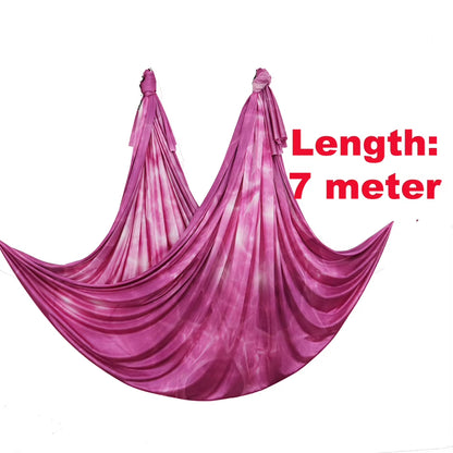 Whole Sale Yoga Hammock Silk Aerial Yoga Toy Swing Fabric Anti-Gravity Yoga Belts Fitness for Home Yoga Slimming and Shaping