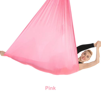 20 Color Aerial Yoga Hammock 4/5/6/7*2.8M Yoga Flying Swing for Anti-Gravity Yoga Inversions Yoga Sling