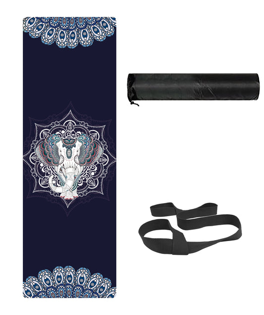 Yoga Mat Premium Printing Non Slip Exercise & Fitness Mat for All Types of Yoga, Pilates & Floor Workouts (72" X 24" X 6Mm Thick)