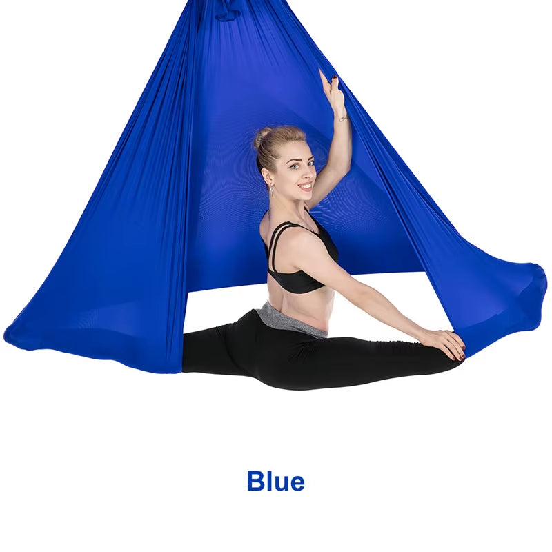 20 Color Aerial Yoga Hammock 4/5/6/7*2.8M Yoga Flying Swing for Anti-Gravity Yoga Inversions Yoga Sling