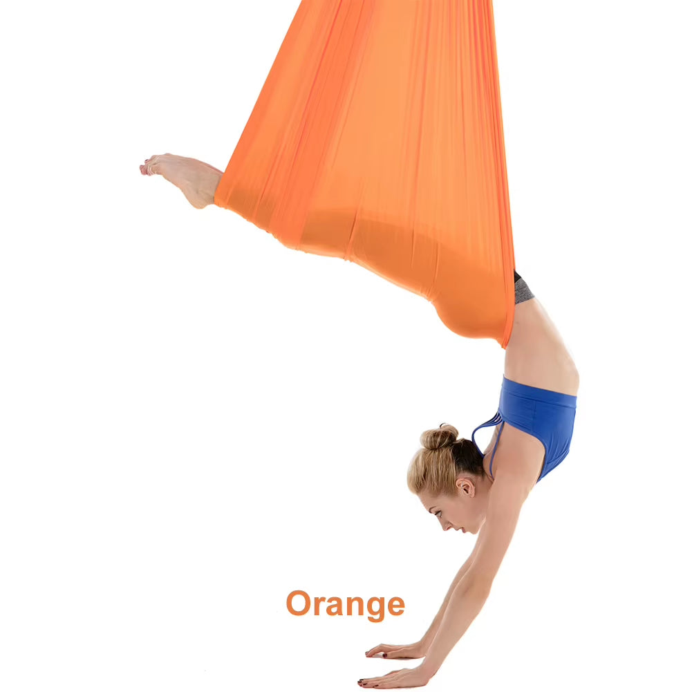 20 Color Aerial Yoga Hammock 4/5/6/7*2.8M Yoga Flying Swing for Anti-Gravity Yoga Inversions Yoga Sling