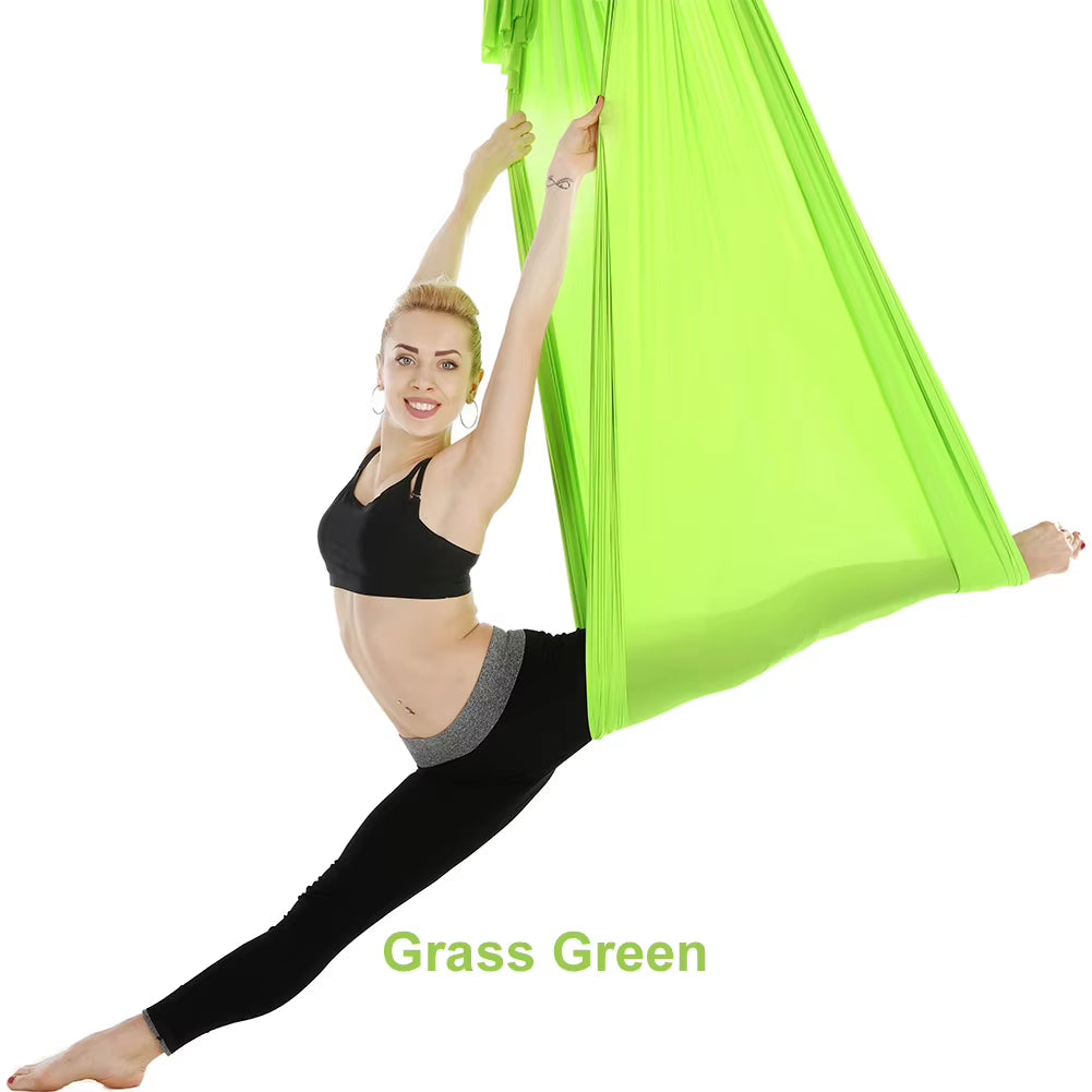 20 Color Aerial Yoga Hammock 4/5/6/7*2.8M Yoga Flying Swing for Anti-Gravity Yoga Inversions Yoga Sling