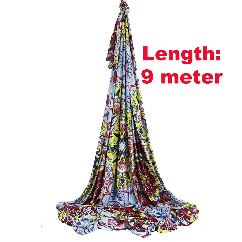 Whole Sale Yoga Hammock Silk Aerial Yoga Toy Swing Fabric Anti-Gravity Yoga Belts Fitness for Home Yoga Slimming and Shaping