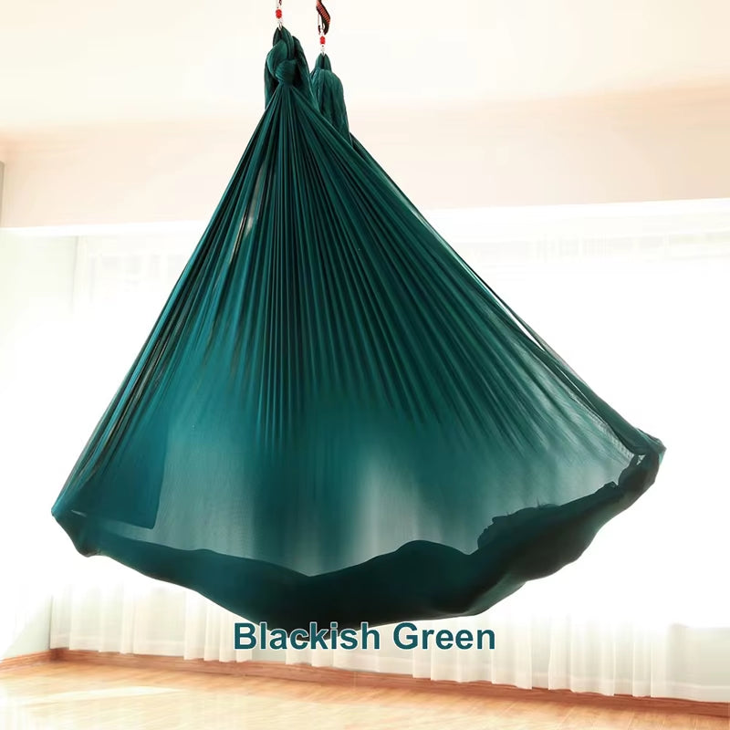 20 Color Aerial Yoga Hammock 4/5/6/7*2.8M Yoga Flying Swing for Anti-Gravity Yoga Inversions Yoga Sling