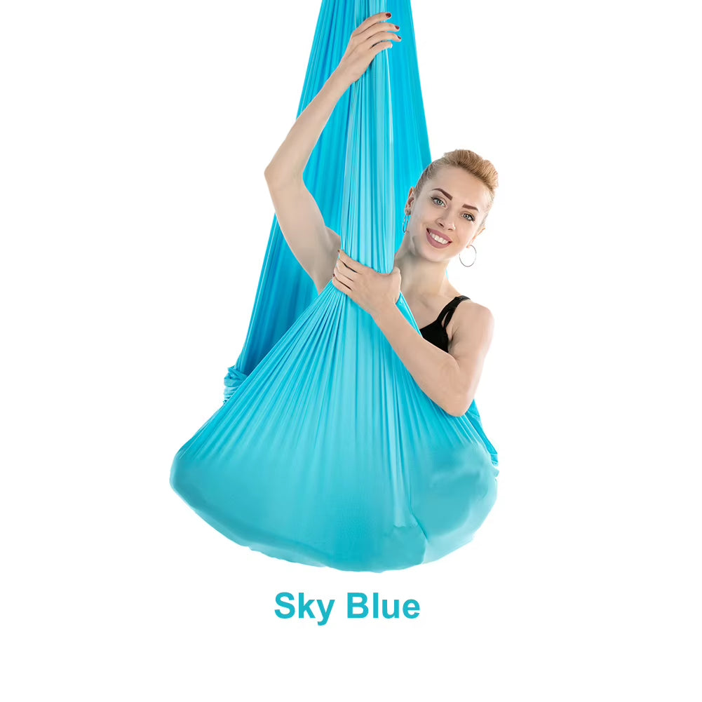 20 Color Aerial Yoga Hammock 4/5/6/7*2.8M Yoga Flying Swing for Anti-Gravity Yoga Inversions Yoga Sling