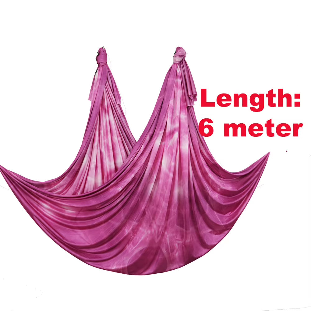 Whole Sale Yoga Hammock Silk Aerial Yoga Toy Swing Fabric Anti-Gravity Yoga Belts Fitness for Home Yoga Slimming and Shaping